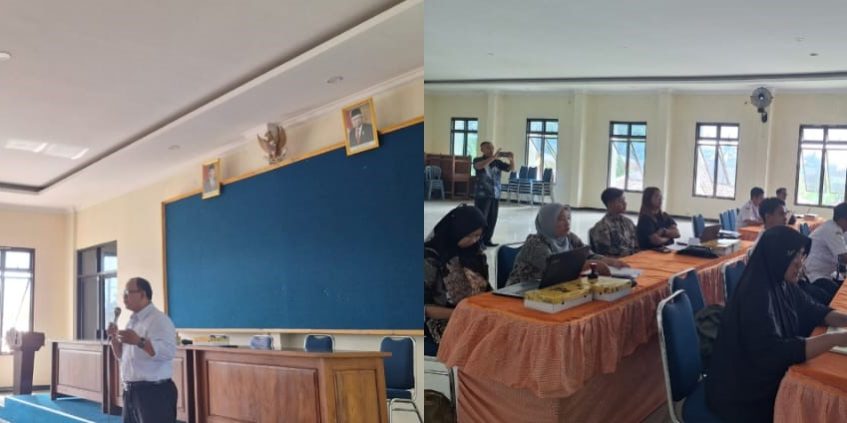 Kegiatan Pendampingan Penyusunan Laporan Keuangan Tahunan BUMDesa Aula Kecamatan Mojogedang