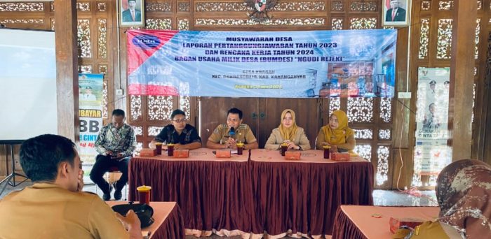 Studi Banding Bumdes, Pasar Desa dan UP2K PKK di kalurahan nglanggeran, Kabupaten Gunung kidul, Yogyakarta