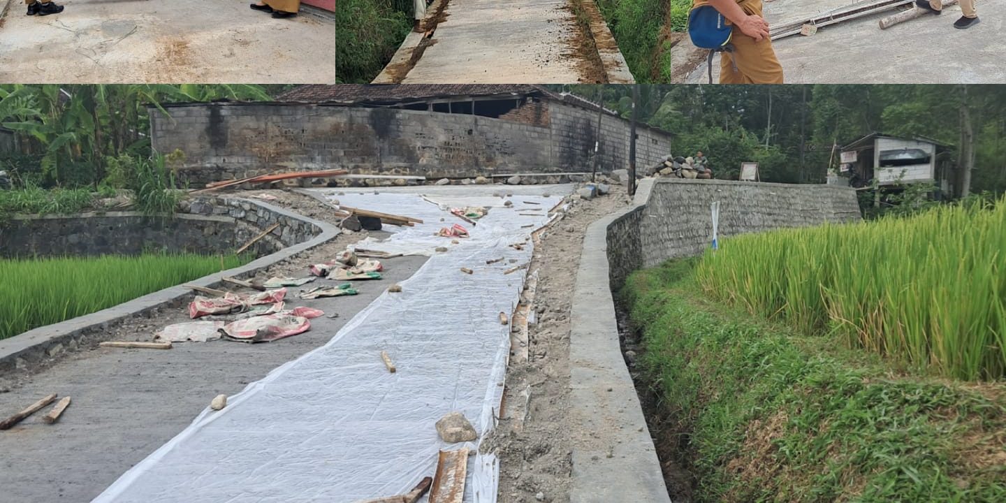 Monitoring Pelaksanaan TMMD Sengkuyung Tahap IV di Desa Ganten